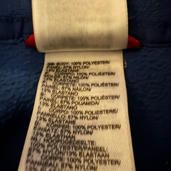 The North Face Men’s Blue 1/4 Zip Mock Neck Fleece Shirt/Jacket Large - Picture 8 of 8